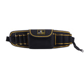 Waist Tool Belts with 7 Pockets Pouch/Work Apron for Carpenters and Builders, Durable Canvas Construction, Adjustable Belt for Custom Fit Black B